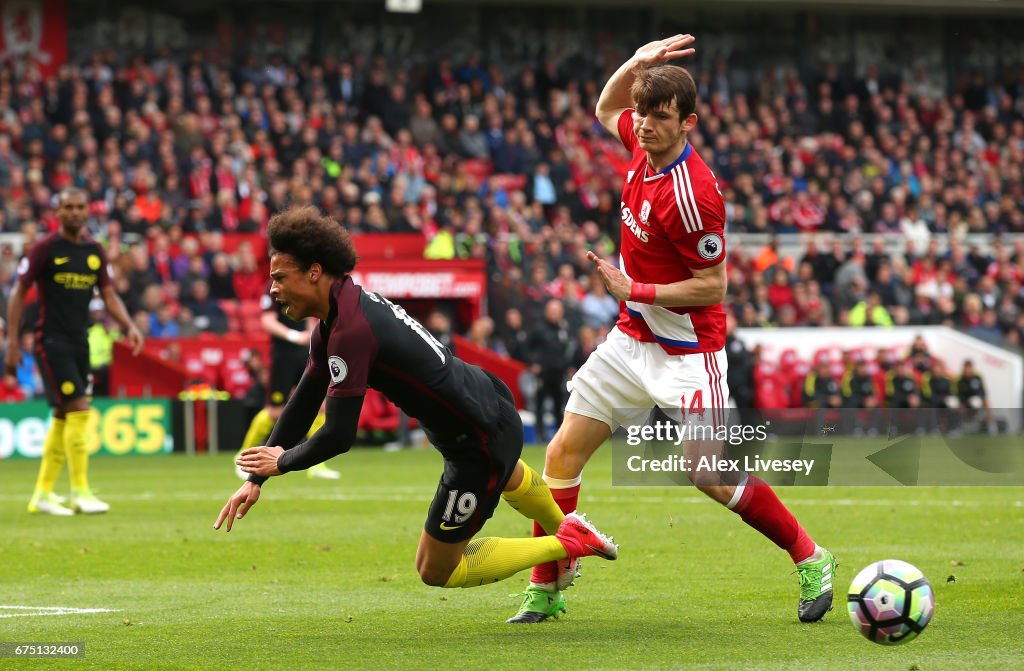 Middlesbrough v Manchester City - Premier League