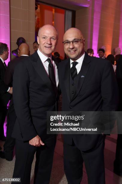 President of MSNBC Phil Griffin and MSNBC Host Ali Velshi attend the White House Correspondents Dinner MSNBC After Party at Organization of American...