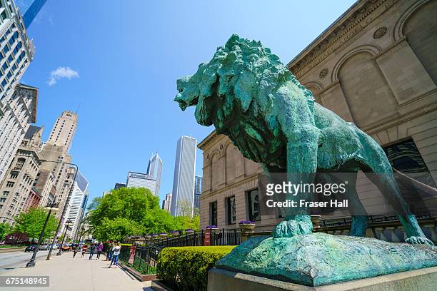 art institute of chicago - chicago art museum stock pictures, royalty-free photos & images