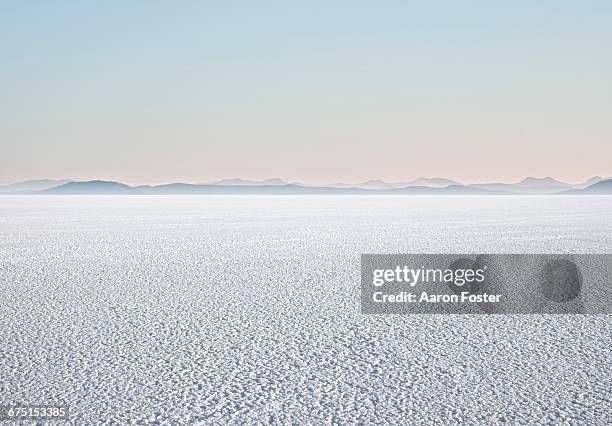 empty salt flats - lago salato foto e immagini stock