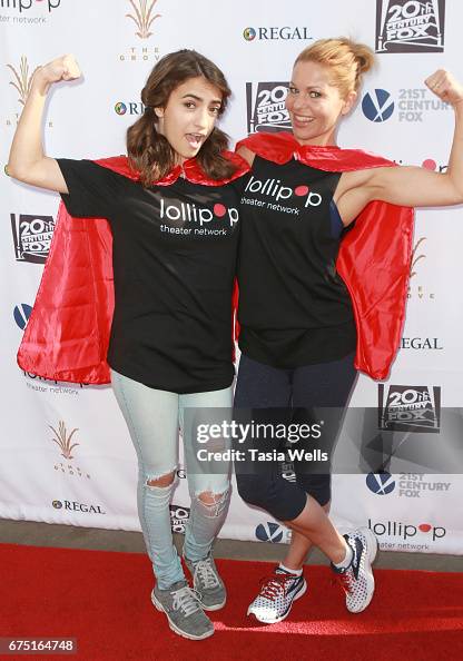 Actors Soni Bringas and Candace Cameron-Bure attend The Lollipop
