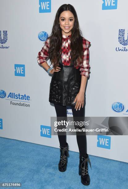 Actress Jenna Ortega arrives at We Day California 2017 at The Forum on April 27, 2017 in Inglewood, California.