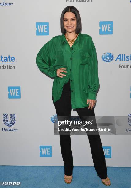 Singer Jessie J arrives at We Day California 2017 at The Forum on April 27, 2017 in Inglewood, California.