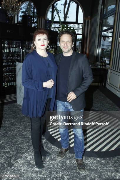 Actress Catherine Jacob and Actor Jonathan Zaccai attend ReOpening Ceremony of Hotel Hermitage Barriere on April 29, 2017 in La Baule, France.