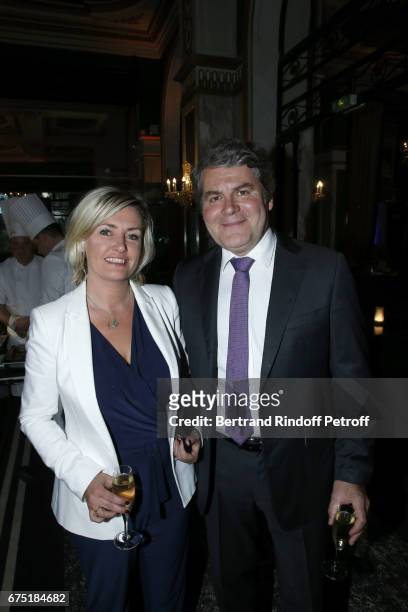 Franck Louvrier and his wife Sophie Louvrier attend ReOpening Ceremony of Hotel Hermitage Barriere on April 29, 2017 in La Baule, France.