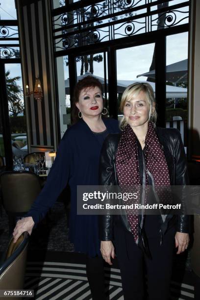 Actress Catherine Jacob and Director Elodie Hesme attend ReOpening Ceremony of Hotel Hermitage Barriere on April 29, 2017 in La Baule, France.