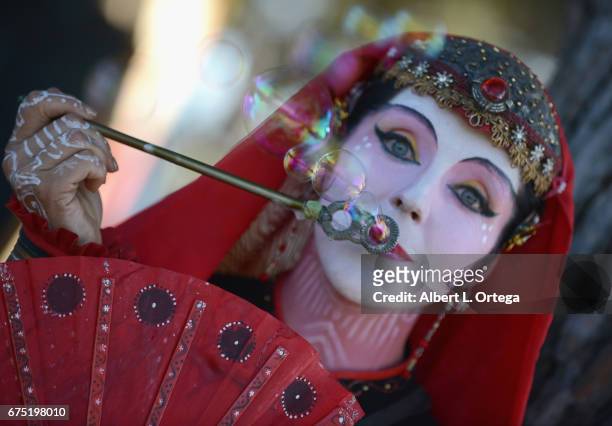 Festival attendees at the 55th Annual Renaissance Pleasure Faire held on April 29, 2017 in Irwindale, California.