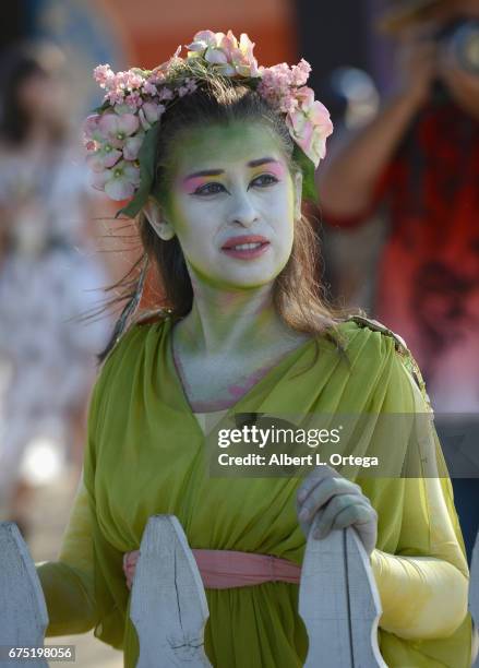 Festival attendees at the 55th Annual Renaissance Pleasure Faire held on April 29, 2017 in Irwindale, California.