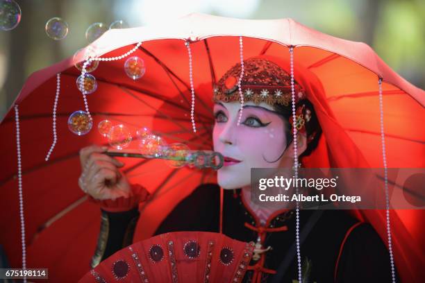 Festival attendees at the 55th Annual Renaissance Pleasure Faire held on April 29, 2017 in Irwindale, California.