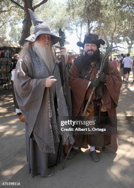 Festival attendees at the 55th Annual Renaissance Pleasure Faire held on April 29, 2017 in Irwindale, California.