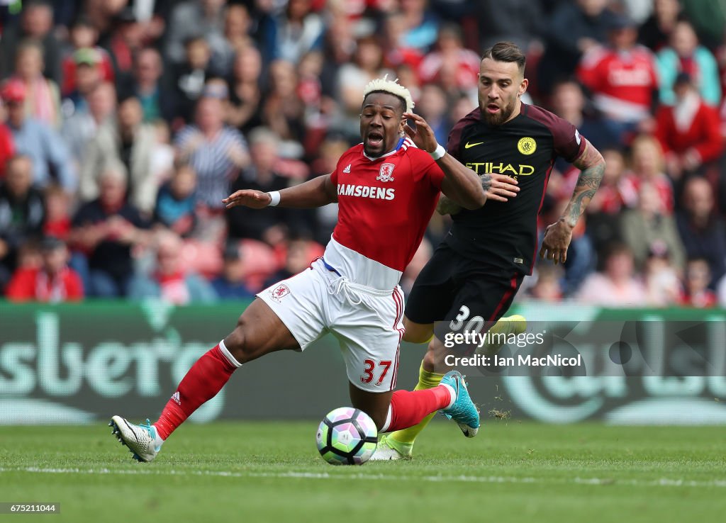 Middlesbrough v Manchester City - Premier League