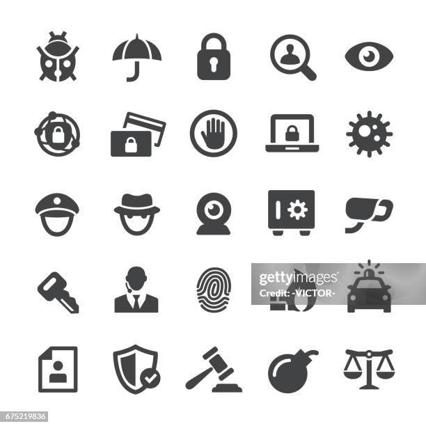 bildbanksillustrationer, clip art samt tecknat material och ikoner med säkerhet ikoner - smart-serien - inbrottslarm