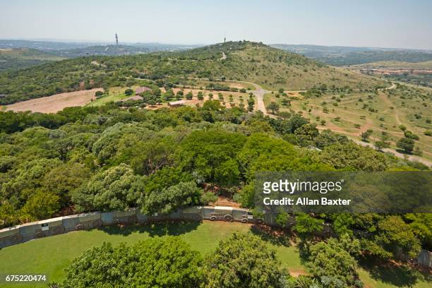 elevated view of pretoria from the voortrekker monument - gauteng province stock pictures, royalty-free photos & images