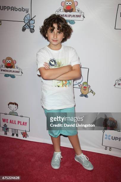 Actor August Maturo attends the WE ALL PLAY FUNdraiser hosted by the Zimmer Children's Museum at the Zimmer Children's Museum on April 30, 2017 in...