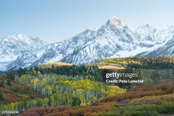 autumn dallas divide, colorado, america, usa - v colorado stock-fotos und bilder