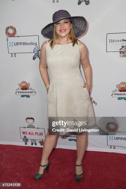 Adrienne Frantz attends the WE ALL PLAY FUNdraiser hosted by the Zimmer Children's Museum at the Zimmer Children's Museum on April 30, 2017 in Los...