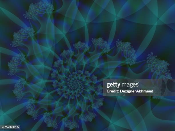 swirled abstract background - fibonacci shell stock illustrations