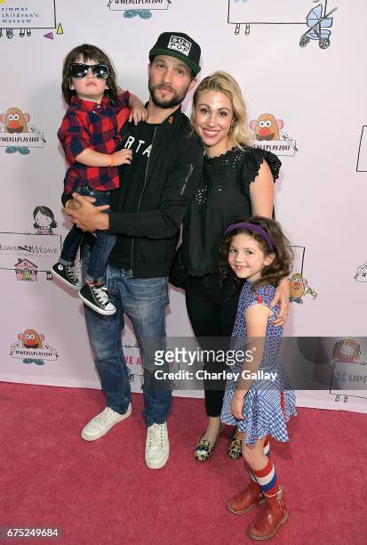 Tennessee Marshall-Green, Logan Marshall-Green, Diane Marshall-Green and Culla Mae Marshall-Green attend Zimmer Children's Museum Presents "We All...
