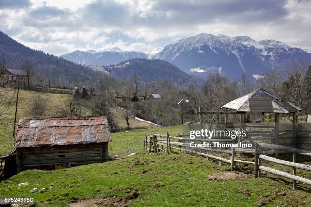 Peja, Kosovo Landscape wie guest houses on March 30, 2017 in Peja, Kosovo.