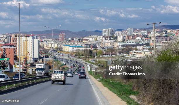 Pristina, Kosovo City view of Pristina on March 30, 2017 in Pristina, Kosovo.
