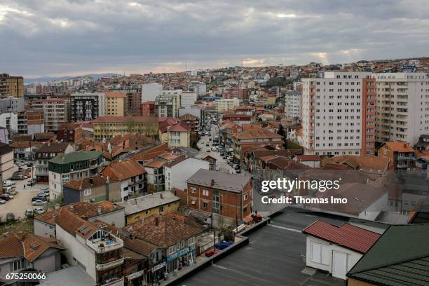 Pristina, Kosovo View of a residential area in Pristina on March 30, 2017 in Pristina, Kosovo.