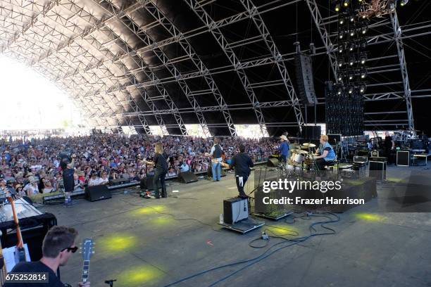 Musician Kiefer Sutherland performs on the Palomino stage during day 3 of 2017 Stagecoach California's Country Music Festival at the Empire Polo Club...