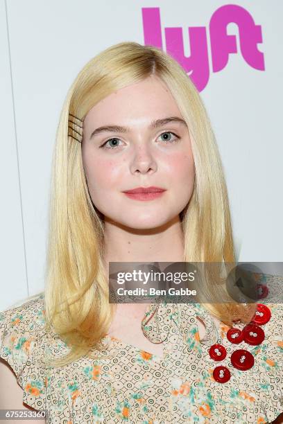 Actress Elle Fanning attends a special screening of '3 Generations' hosted by The Weinstein Company at the Whitby Hotel on April 30, 2017 in New York...