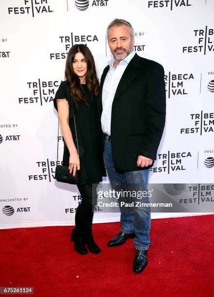 Aurora Mulligan and actor Matt LeBlanc attend the 2017 Tribeca Film Festival - "Episodes" at SVA Theatre on April 30, 2017 in New York City.