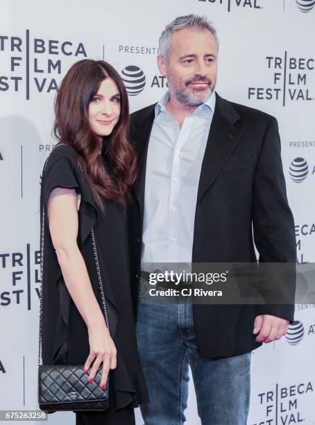 Aurora Mulligan and Matt LeBlanc attend the screening of 'Episodes' at the 2017 Tribeca Film Festival at SVA Theatre on April 30, 2017 in New York...