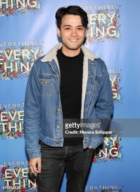 Actor Giullian Yao Gioiello attends the "Everything, Everything" New York Screening at The Metrograph on April 30, 2017 in New York City.
