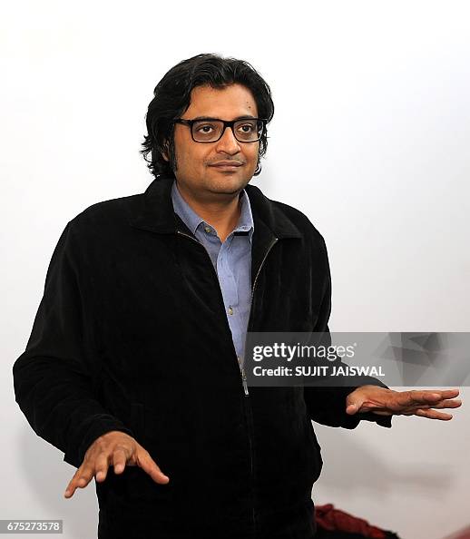Devendra Parashar In this photograph taken on April 26 Indian television journalist ...