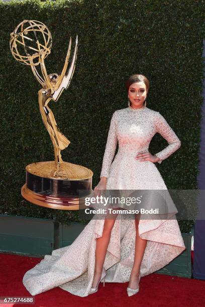 Reign Edwards attends the 44th Annual Daytime Emmy Awards at Pasadena Civic Auditorium on April 30, 2017 in Pasadena, California.