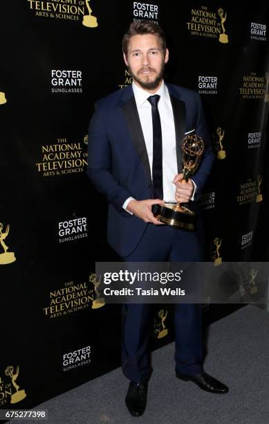 Emmy Award Winner Scott Clifton attends the 44th Daytime Emmy Awards with Foster Grant on April 30, 2017 in Los Angeles, California.