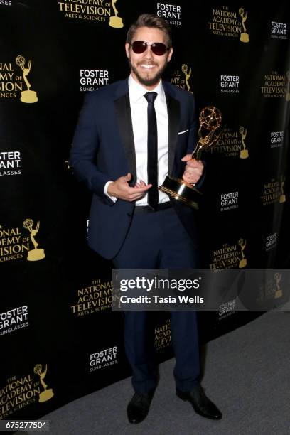 Emmy Award Winner Scott Clifton attends the 44th Daytime Emmy Awards with Foster Grant on April 30, 2017 in Los Angeles, California.