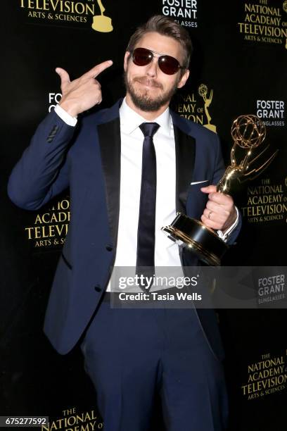 Emmy Award Winner Scott Clifton attends the 44th Daytime Emmy Awards with Foster Grant on April 30, 2017 in Los Angeles, California.