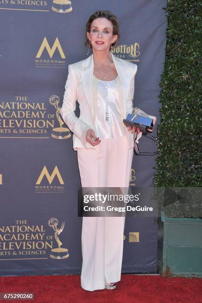 Actress Judith Chapman arrives at the 44th Annual Daytime Emmy Awards at Pasadena Civic Auditorium on April 30, 2017 in Pasadena, California.