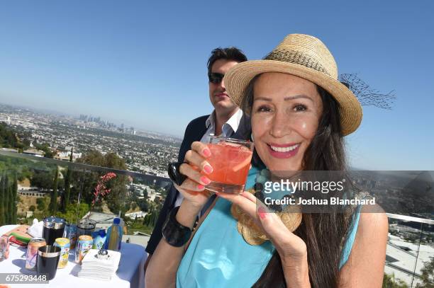 Mara New attends Paul & Dee Dee Sorvino celebrate their Bestselling Book "Pinot, Pasta & Parties" in the Hollywood Hills at 1476 Blue Jay Way on...