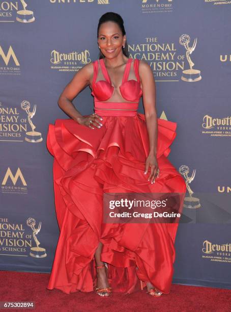 Guest arrives at the 44th Annual Daytime Emmy Awards at Pasadena Civic Auditorium on April 30, 2017 in Pasadena, California.