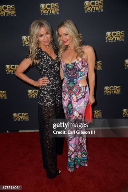 Tamara Clatterbuck and Jennifer Gareis attend the CBS Daytime Emmy After Party at Pasadena Civic Auditorium on April 30, 2017 in Pasadena, California.