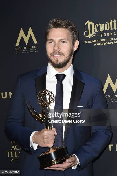 Scott Clifton attends the 44th Annual Daytime Emmy Awards - Press Room at Pasadena Civic Auditorium on April 30, 2017 in Pasadena, California.