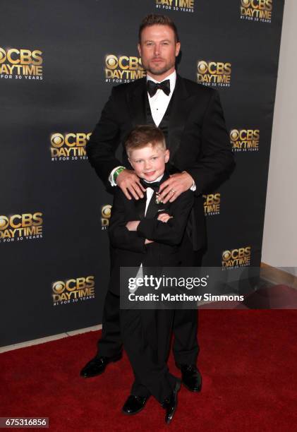 Jacob Young and Luke Young attends the CBS Daytime Emmy after party at Pasadena Civic Auditorium on April 30, 2017 in Pasadena, California.