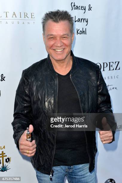 Eddie Van Halen attends the George Lopez Foundation 10th Anniversary Celebration Party at Baltaire on April 30, 2017 in Los Angeles, California.