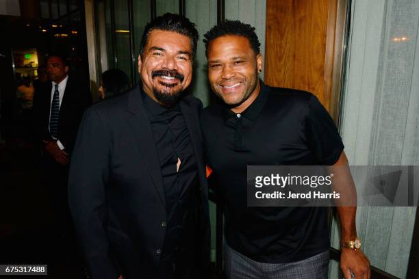 George Lopez and Anthony Anderson attend the George Lopez Foundation 10th Anniversary Celebration Party at Baltaire on April 30, 2017 in Los Angeles,...