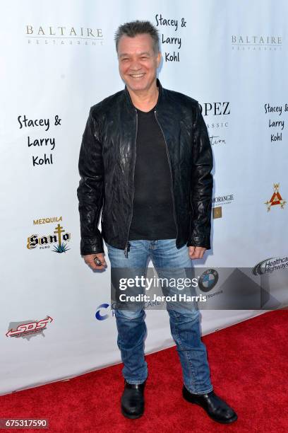 Eddie Van Halen attends the George Lopez Foundation 10th Anniversary Celebration Party at Baltaire on April 30, 2017 in Los Angeles, California.