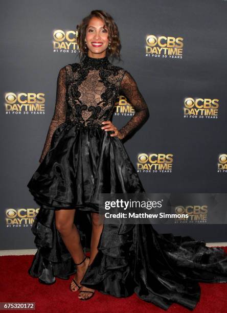 Actress Christel Khalil attends the CBS Daytime Emmy after party at Pasadena Civic Auditorium on April 30, 2017 in Pasadena, California.