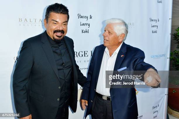 George Lopez and Lee Trevino attends the George Lopez Foundation 10th Anniversary Celebration Party at Baltaire on April 30, 2017 in Los Angeles,...
