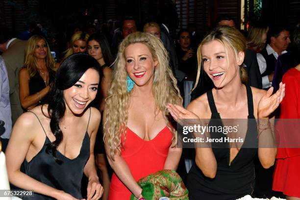 Aimee Garcia, Traci Szymanski and Joanna Krupa attend the George Lopez Foundation 10th Anniversary Celebration Party at Baltaire on April 30, 2017 in...