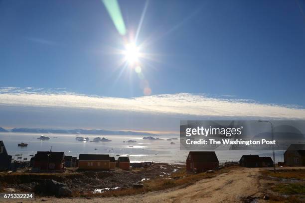 View of Qaanaaq, Greenland, on August 26, 2016 by Whitney Shefte/The Washington Post via Getty Images. Qaanaaq is among the most northern inhabited...