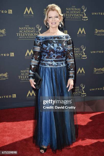 Mary Hart attends the 44th Annual Daytime Emmy Awards - Arrivals at Pasadena Civic Auditorium on April 30, 2017 in Pasadena, California.