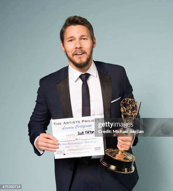 Scott Clifton poses for portraits at The 44th Daytime Emmy Awards - Portraits by The Artists Project Sponsored by Foster Grant on April 30, 2017 in...